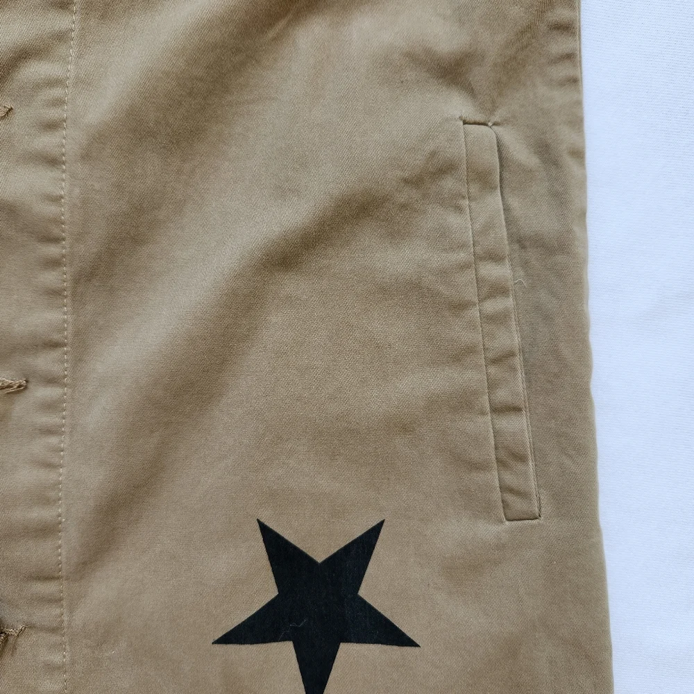 Cezele Military Jacket Stars Royal Honor Army Green Fatiques Black Buttons M - Picture 7 of 17